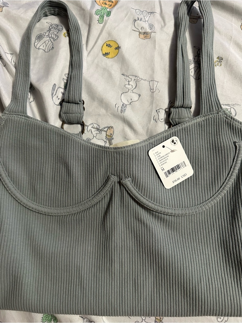 Free People Sage Ribbed Underwire Bodysuit - NWT